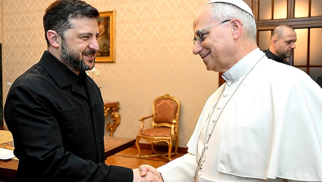 Der ukrainische Staatschef traf Papst Leo XIV. in dessen Sommerresidenz in Castel Gandolfo.