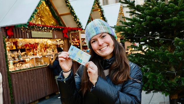 Redakteurin Fanny Gasser hatte nur 20 Euro Budget.