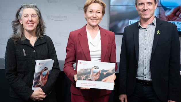 Gemeindepsychiater Raoul Borbé (mit Alexandra Kargl und Martina Rüscher) half beim Erstellen der ...