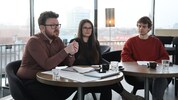 Klubobleute Plach (SP), Payr (JA), Lukovic (Grüne, von links)