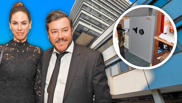 Reunion in court: Nathalie and René Benko together in the dock. The "corpus delicti": a safe ...