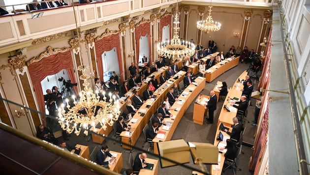 Drei Tage lang wird im Linzer Landhaus jetzt über den Haushalt für 2026 debattiert.