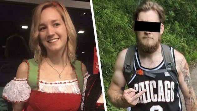 So lebenslustig: Jenni im Dirndl. Der Mordverdächtige zeigt, was er vom Rechtsstaat hält.