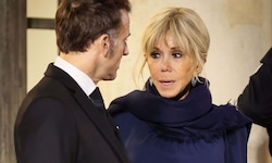 Brigitte Macron mit ihrem Präsidentengatten Emmanuel Macron