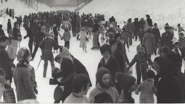 Früher, als der Lendkanal und der Wörthersee noch jedes Jahr zufroren, trafen sich etliche ...