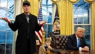 Elon Musk im Oval Office bei US-Präsident Donald Trump