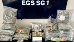 Die Polizei beschlagnahmte rund 20 Kilogramm Marihuana, 10,5 Kilogramm Kokain, drei Kilogramm ...
