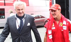 Willi Weber (links), der ehemalige Manager von Formel-1-Legende Michael Schumacher, ist in ...