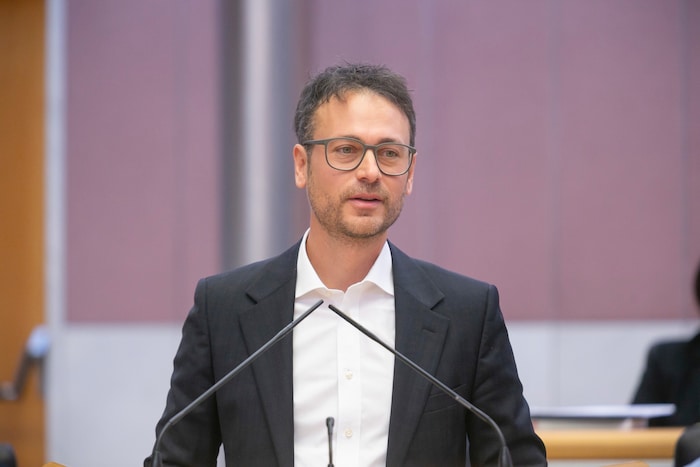 Daniel Zadra, Klubobmann der Grünen.