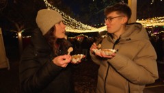 Reporterin Aurora Bajgora und Social-Media-Kollege Joe Zinner