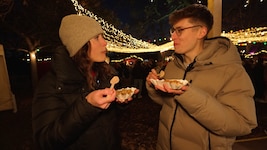 Reporterin Aurora Bajgora und Social-Media-Kollege Joe Zinner