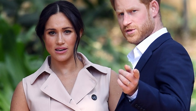 Herzogin Meghan, im Bild mit ihrem Mann Prinz Harry, soll endlich Kontakt zu ihrem Vater haben.