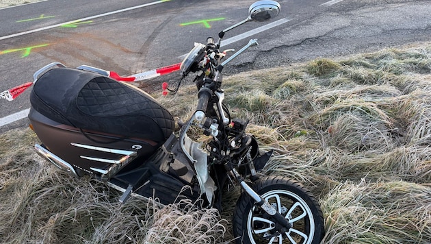 Mit diesem Moped verunfallte eine 44-jährige Weststeirerin schwer.