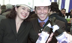Den Spatenstich zur Koralmbahn 2001 erlebte Jörg Haider (im Bild mit der damaligen ...
