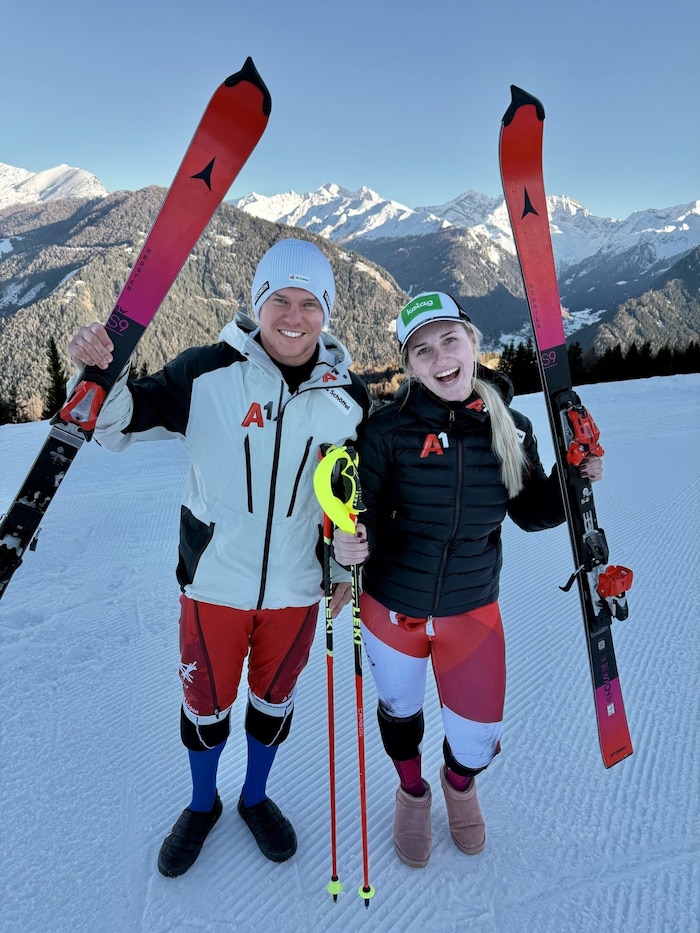 Ein starkes Team: Elina Stary und Guide Stefan Winter.