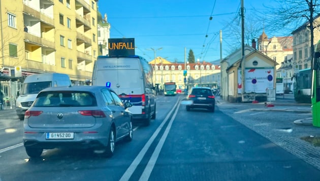 Mittwochvormittag krachte es am Griesplatz in Graz.