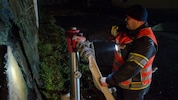 Sechs Feuerwehren halfen zusammen, um die Wasserversorgung in Stroheim aufrechtzuerhalten.