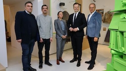 Walter Feldbacher (Kurator der Ausstellung), Thomas Felfer (Kurator der Ausstellung), Bettina ...