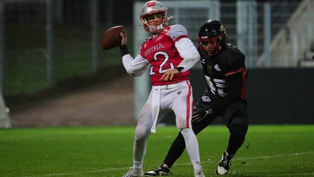 Will von einem rot-weiß-roten Nationalteam zum nächsten: Quarterback Alexander Reischl.