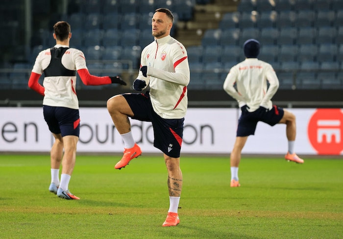 Marko stand wieder im Training.