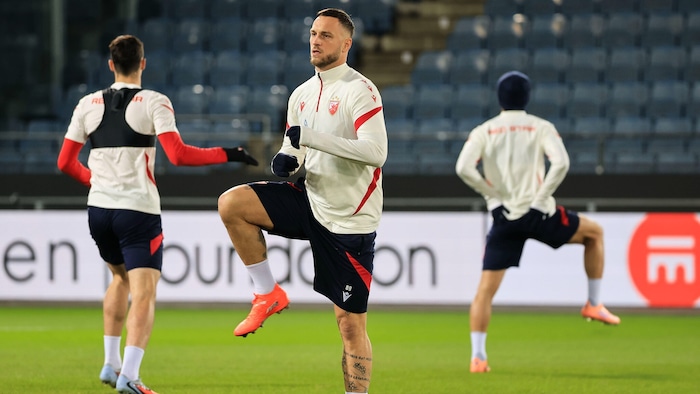 Marko stand wieder im Training.
