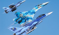 An Bord einer F-16 schoss ein ukrainischer Pilot eine russische Su-35 ab. 