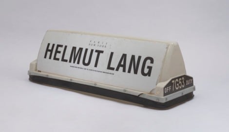 New Yorker Taxiwerbung für Helmut Lang,1998-2004.