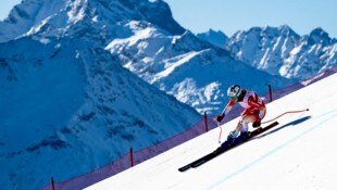 Michelle Gisin kam in St. Moritz zu Sturz.