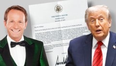 Diesen Brief erhielt „Money Maker“ Rüdiger aus dem Weißen Haus – mit Trumps Unterschrift.