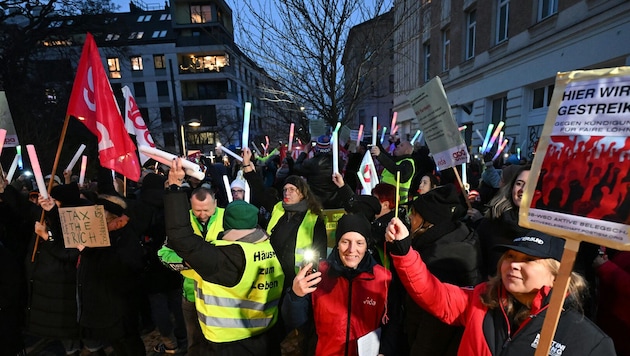 Am Donnerstag gingen die Streiks der Beschäftigten in der Sozialwirtschaft weiter.