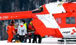 Michelle Gisin kam in St. Moritz zu Sturz.