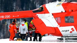 Michelle Gisin kam in St. Moritz zu Sturz.