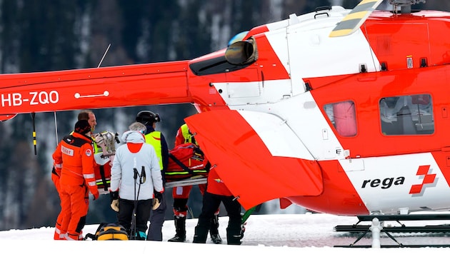 Michelle Gisin crashed in St. Moritz.