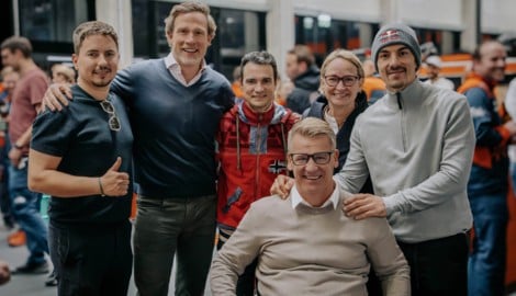 Jorge Lorenzo, CEO Gottfried Neumeister, Dani Pedrosa, Sportchef Pit Beirer, CFO Petra Preining, ...
