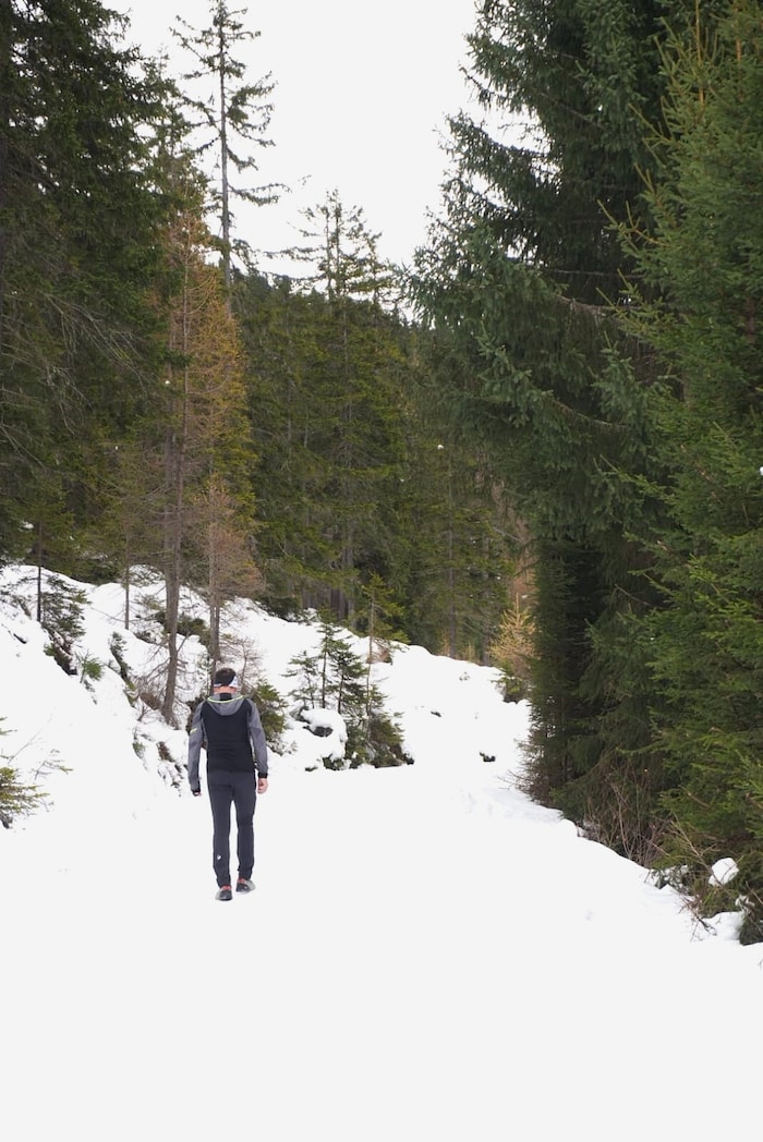 Im ersten Abschnitt ist die Route identisch mit der Rodelbahn von der Nonsalm.