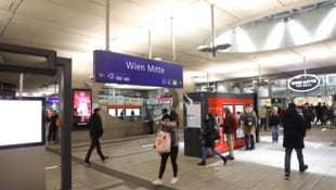 Der Verdächtige ergriff am Bahnhof Wien-Mitte die Flucht.