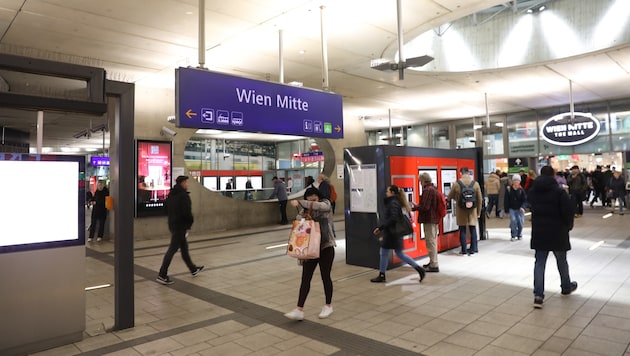 Der Verdächtige ergriff am Bahnhof Wien-Mitte die Flucht.