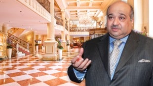 2002 wanderte das Hotel in den Besitz von Investor Al Jaber (li.). Im Sommer wurde das ...