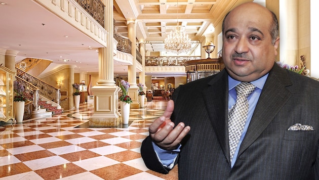 2002 wanderte das Hotel in den Besitz von Investor Al Jaber (li.). Im Sommer wurde das ...
