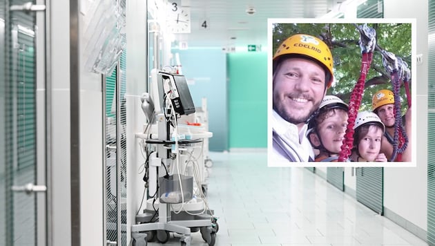 Ein Bild aus alten, gesunden Zeiten: Rupert und Nina mit ihren beiden Söhnen