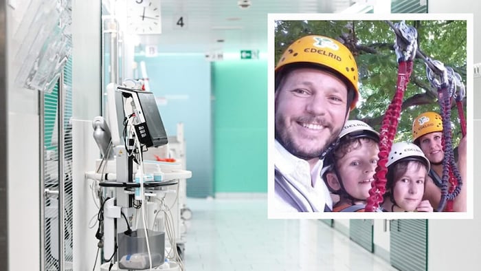 Ein Bild aus alten, gesunden Zeiten: Rupert und Nina mit ihren beiden Söhnen