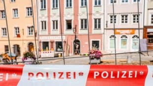 Der Ort der Tragödie in Schärding war abgesperrt und lange nicht betretbar.