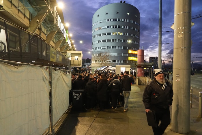 Die Situation vor dem Stadion