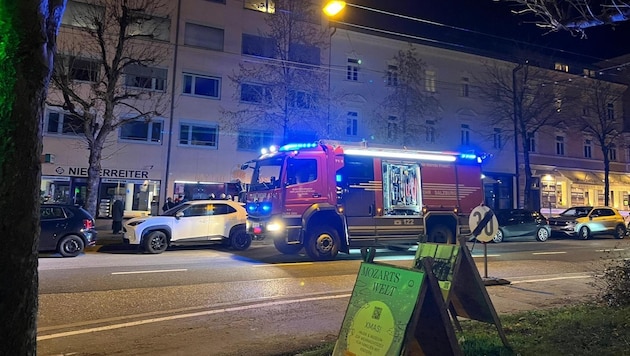 Die Feuerwehr musste im Massagestudio löschen.