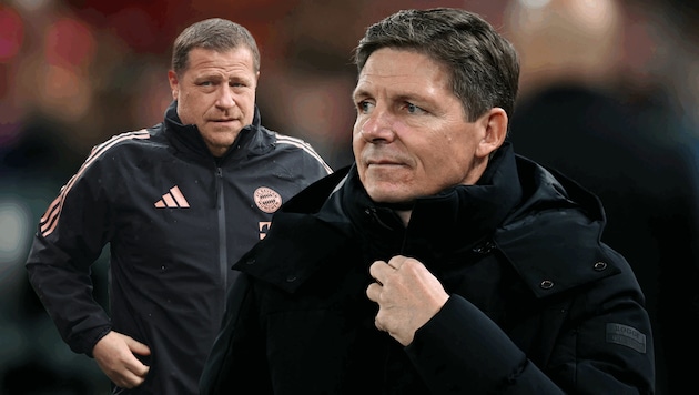 Schnappt Max Eberl (l.) Oliver Glasner (r.) den Kapitän weg?