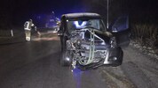 Das Fahrzeug des Alko-Lenkers wurde stark beschädigt.