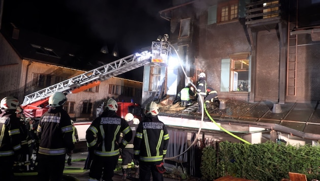 Feuerwehreinsatz in Schwarzenberg