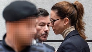 Rene und Nathalie Benko am 10. Dezember zu Beginn des Prozesses