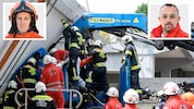 Bange Stunden und voller Arbeitseinsatz am Unfallort in Auswiesen. Einsatzleiter Mario Leidinger ...