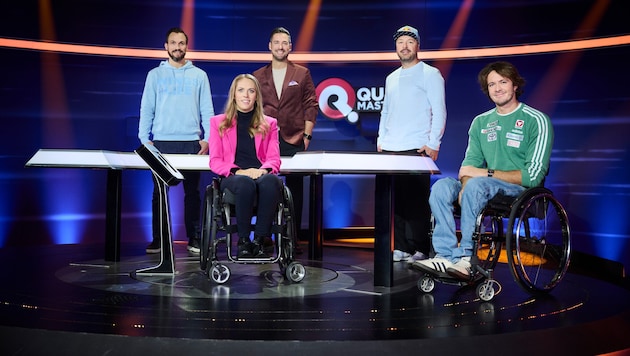 Andreas Ulmer, Kira Grünberg, Andreas Moravec, Senad Grosic und Nico Langmann (v.l.).